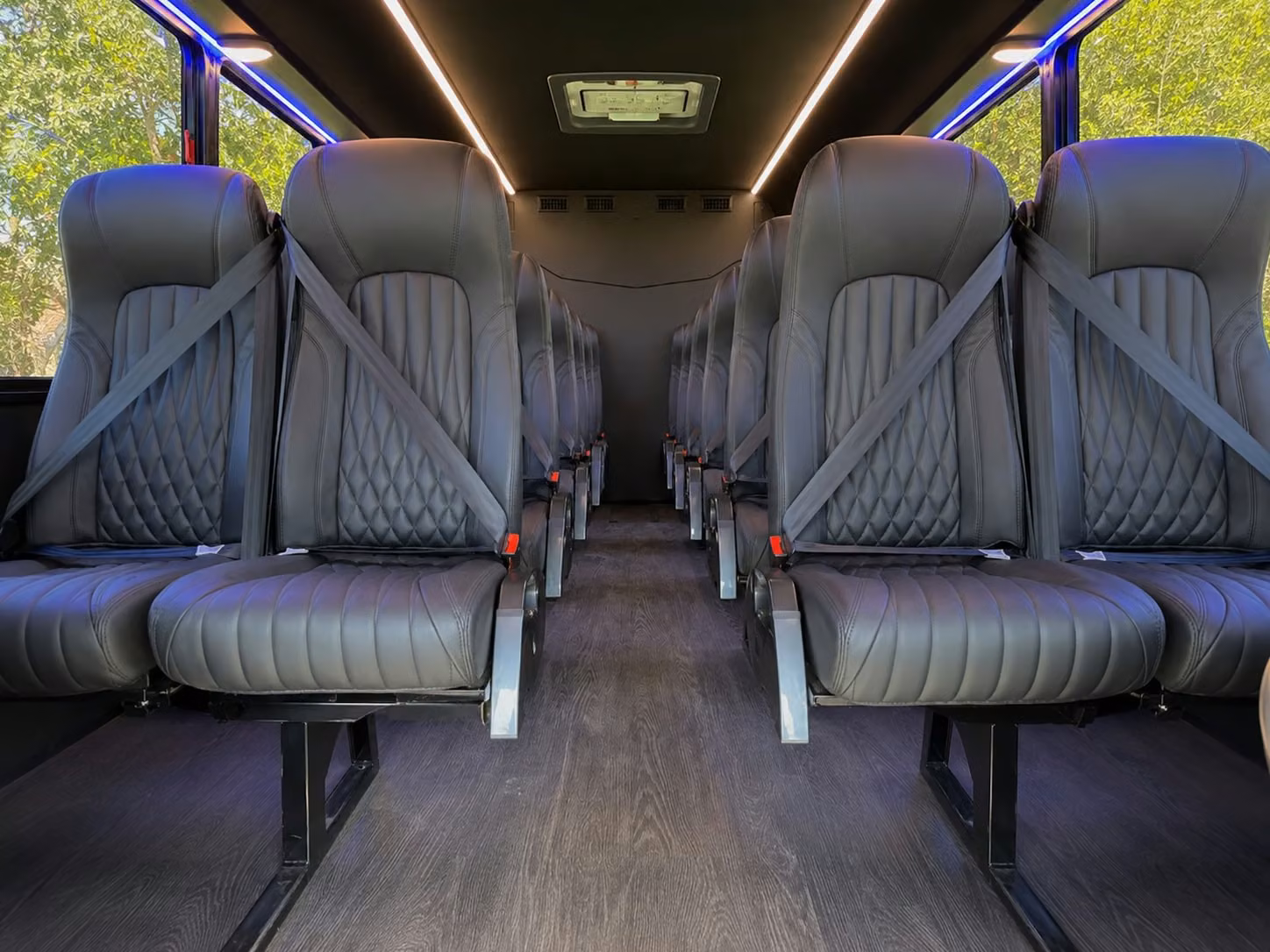 18 passenger minibus interior