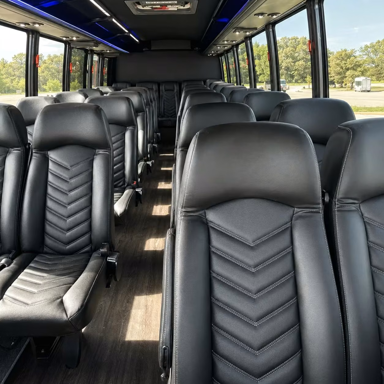 30 passenger minibus interior