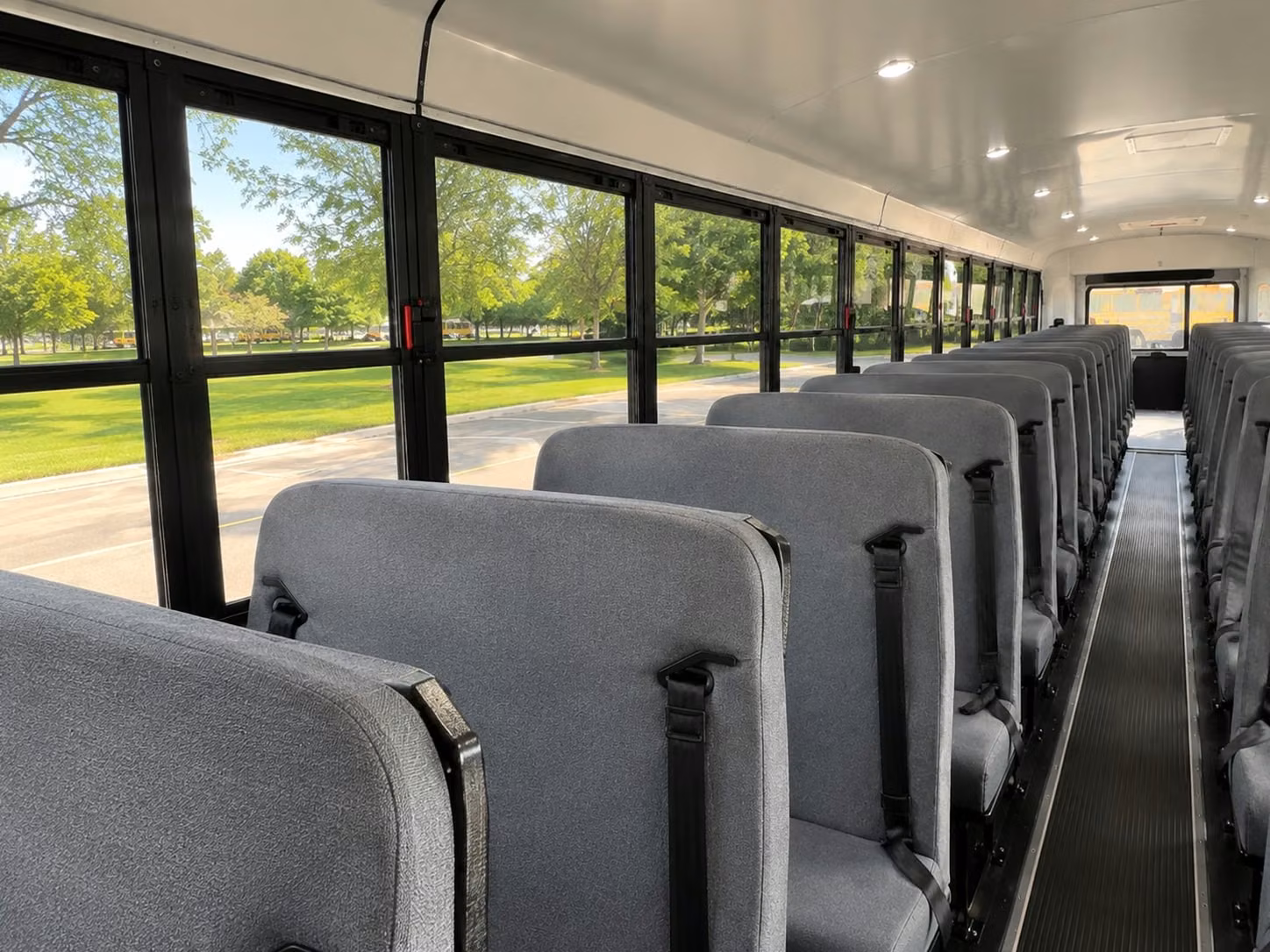 school bus inside