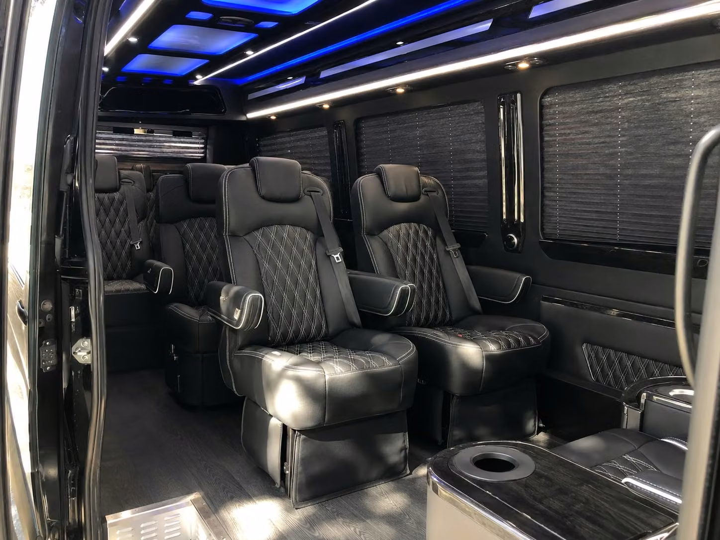 sprinter van with driver inside